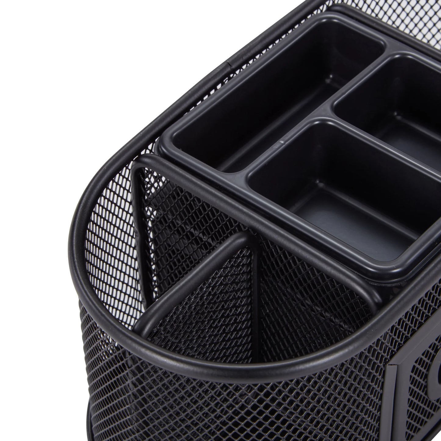 Transform Your Workspace with Our Sleek Black Metal Mesh Desktop Organizer - 8 Compartments for Ultimate Clarity! 🖤✨