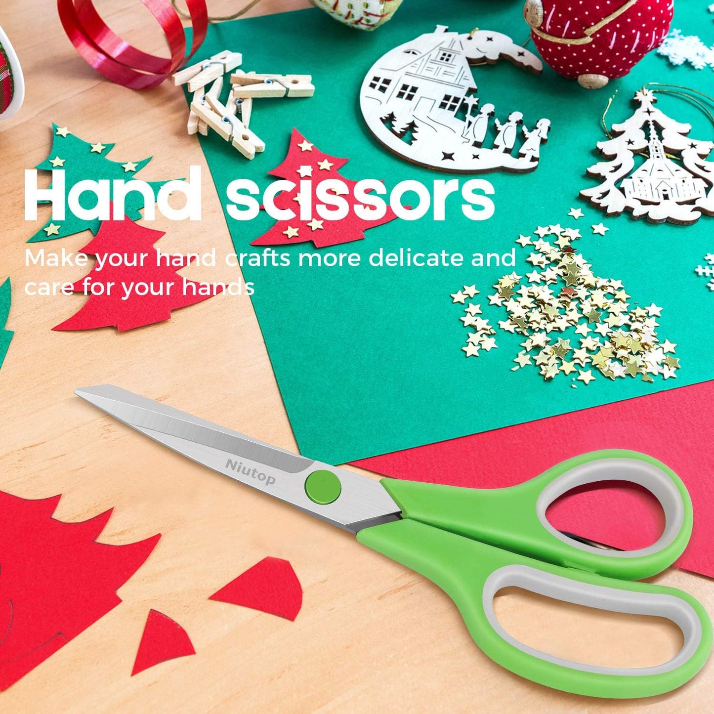 Get Creative with Our 5-Pack of 8" Multipurpose Scissors! Perfect for Home, School, and Office – Comfort Grip for Everyone! ✂️✨ #CraftSupplies #SewingEssentials