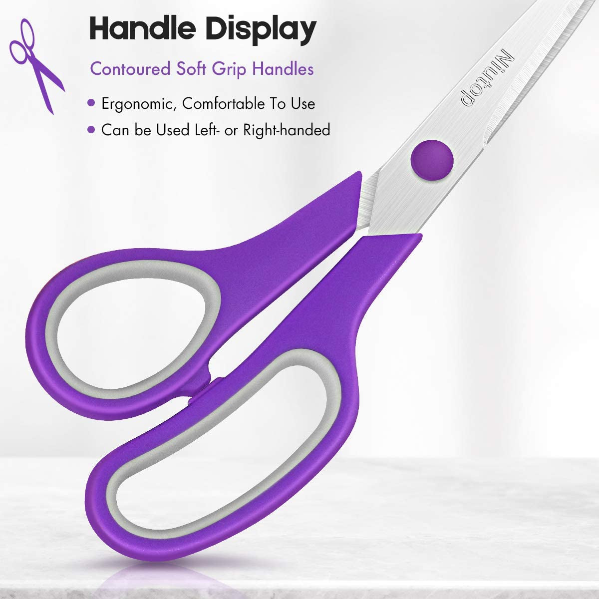 Get Creative with Our 5-Pack of 8" Multipurpose Scissors! Perfect for Home, School, and Office – Comfort Grip for Everyone! ✂️✨ #CraftSupplies #SewingEssentials