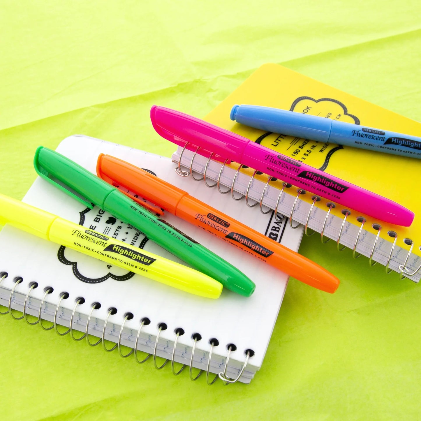 Perforated Writing Pad, 50 Sheets 5X8 Inch, Canary Jr., Total 2 Count