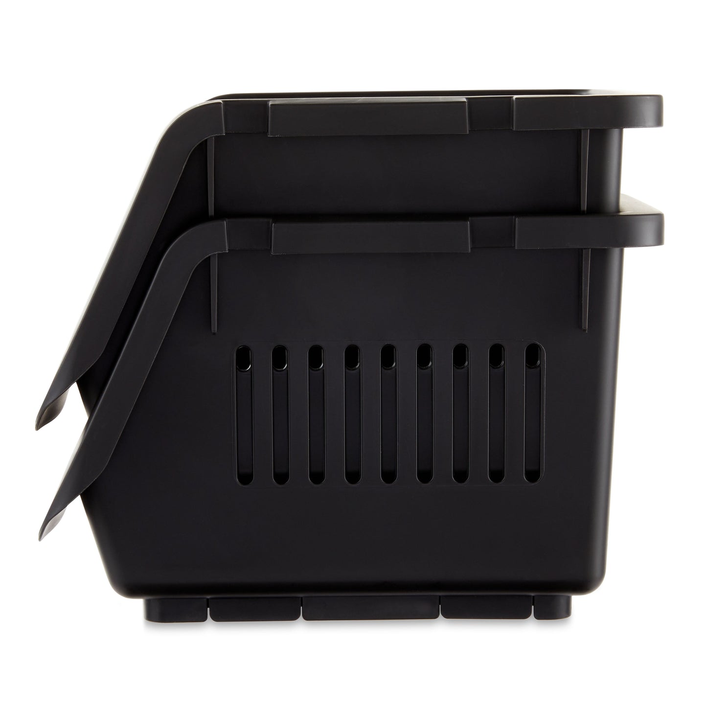 Versatile Black Stackable Storage Bins by Pen and Gear - Set of 2