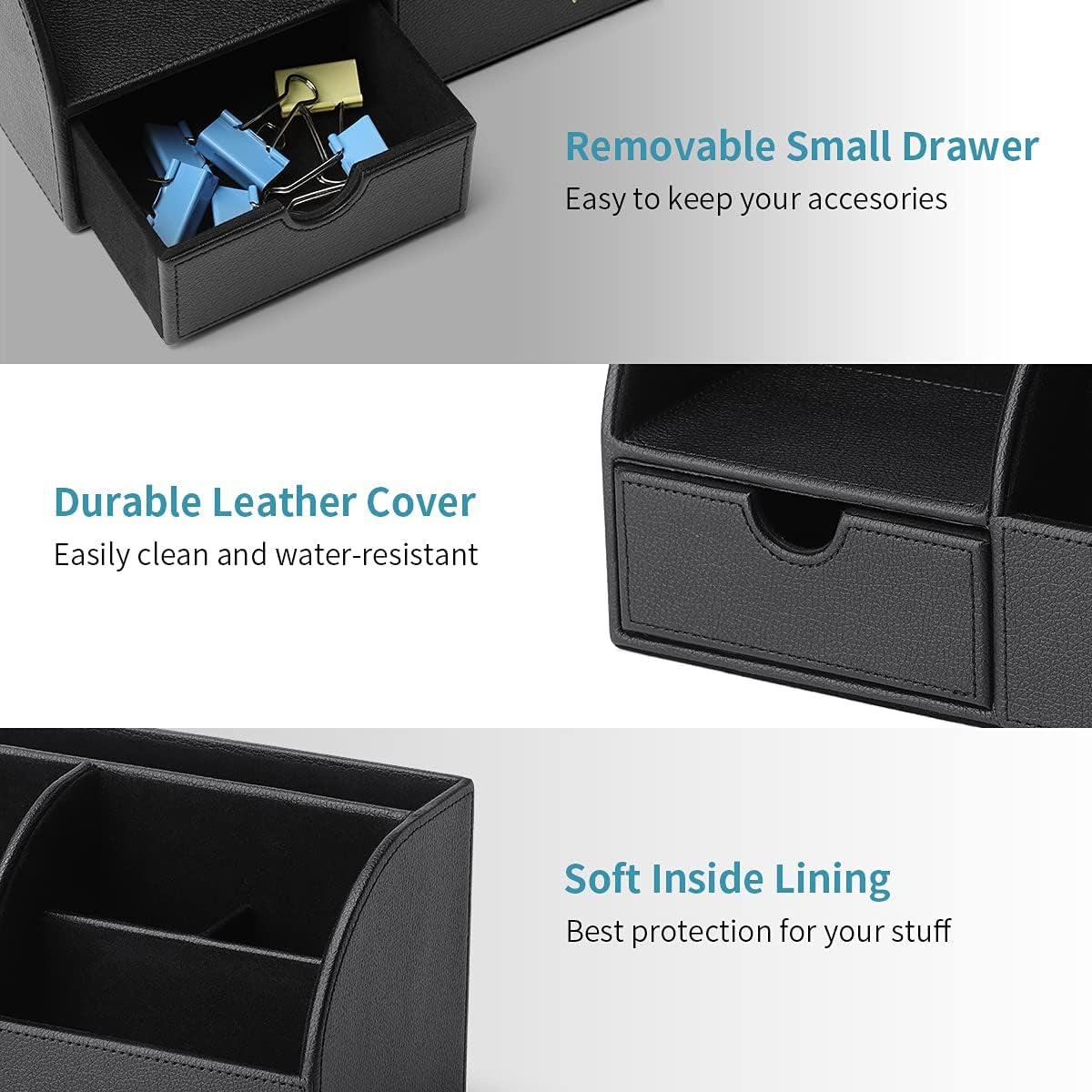 Elevate Your Space: 2-Pack Stylish Black Desk Organizer Caddy - Perfect for Home & Office! 🖊️✨ #BackToSchool #OfficeSupplies