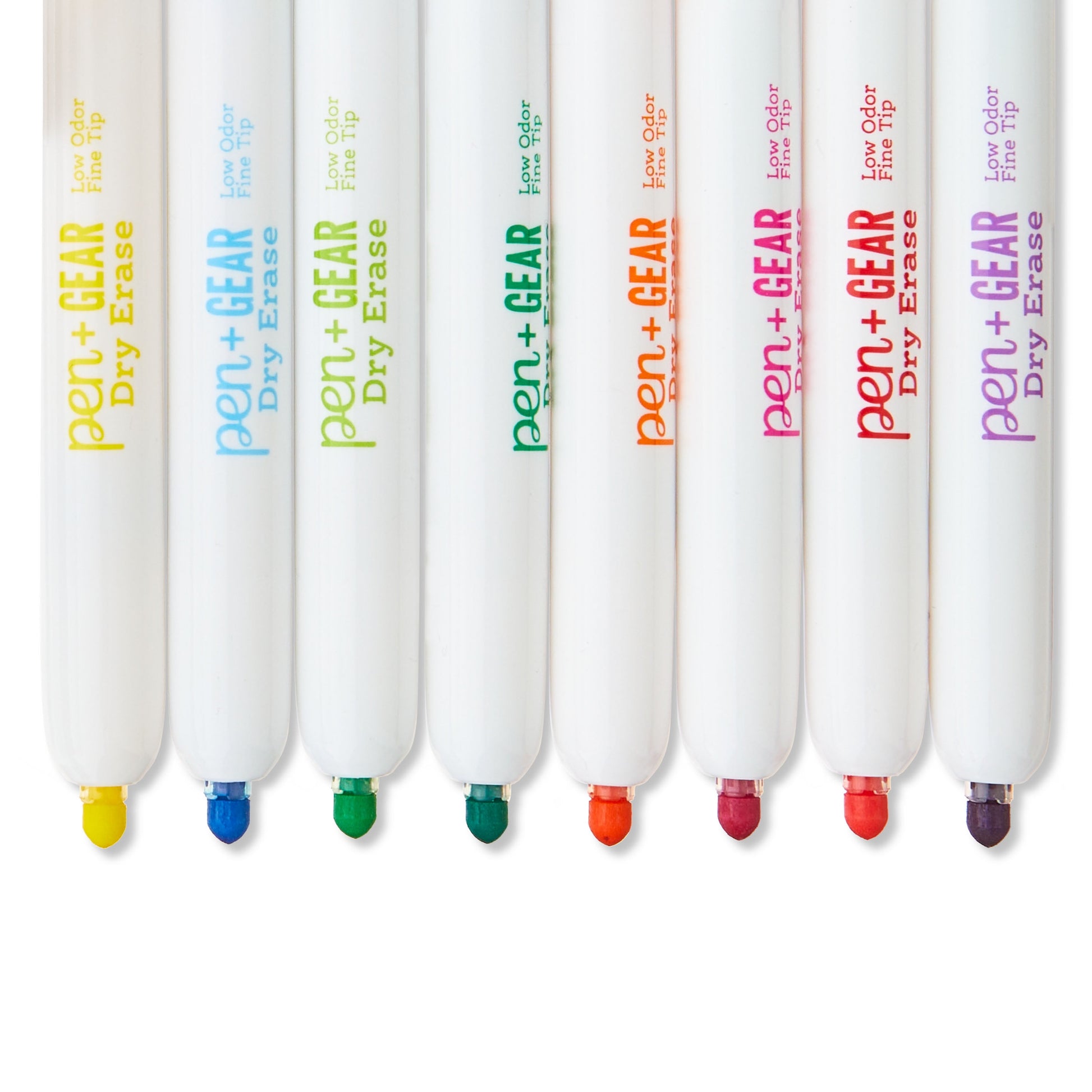 Retractable Dry Erase Markers, Muti Colors, 16 Count, Fine Tip