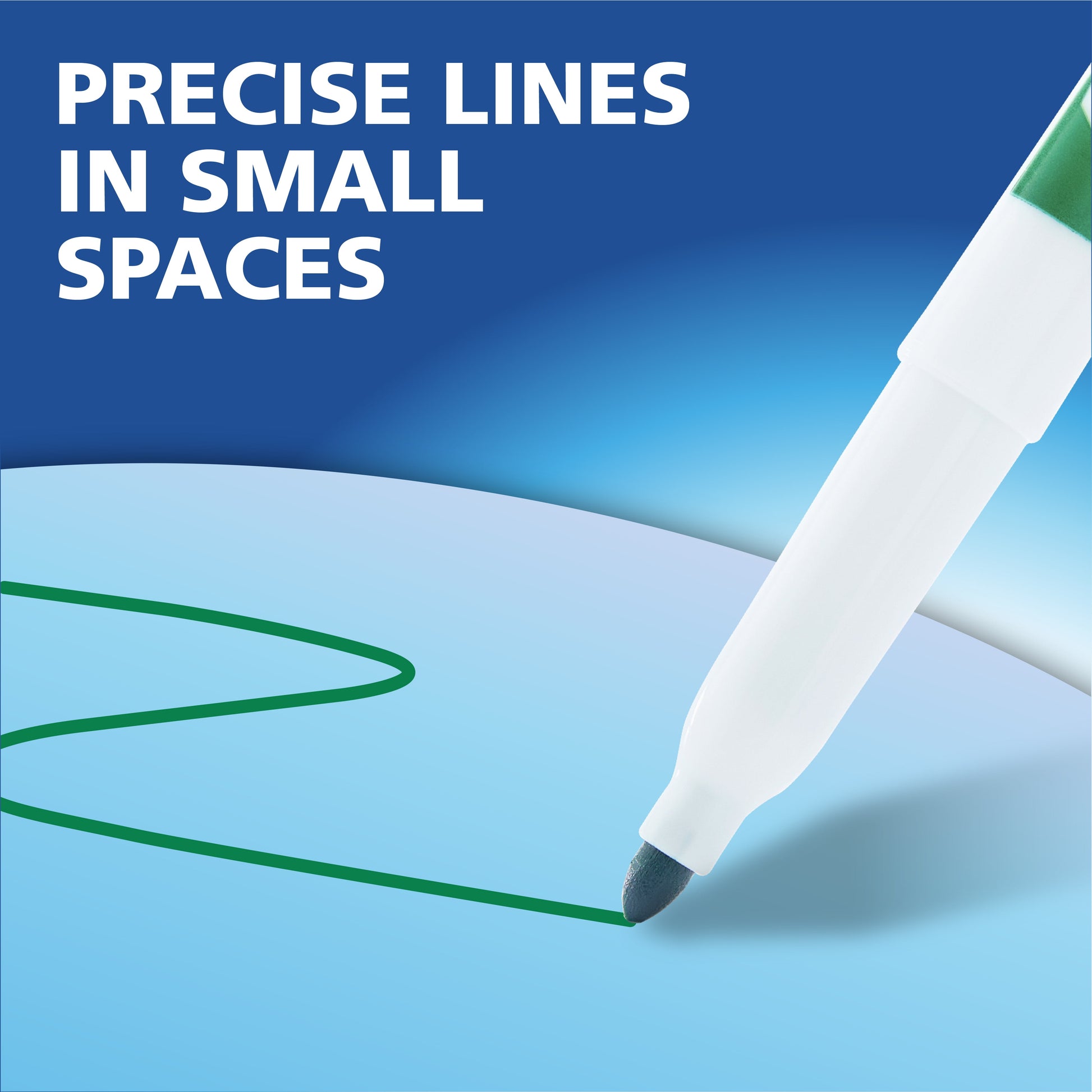 Dry Erase Markers, Black, Fine Tip, 36 Count