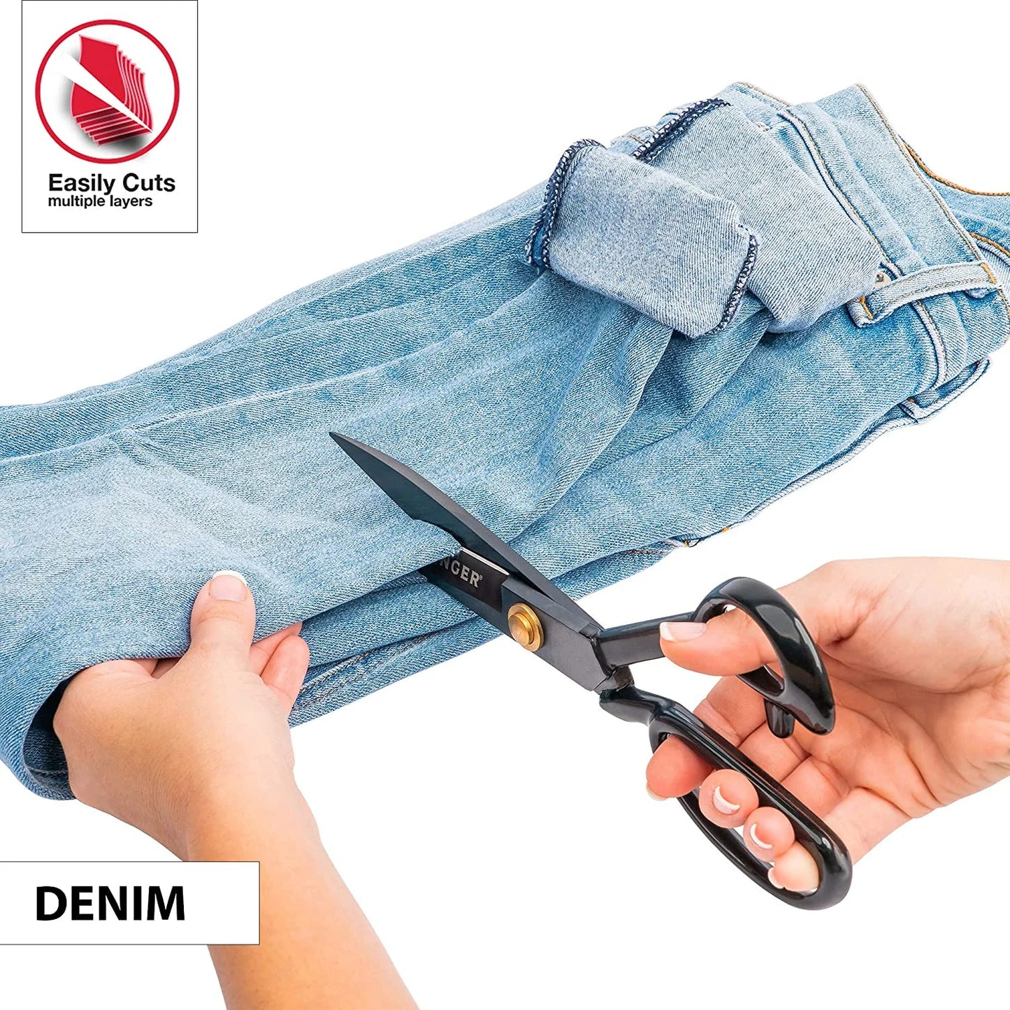 Proseries Forged Tailor Scissor - Black Oxidized, 10"