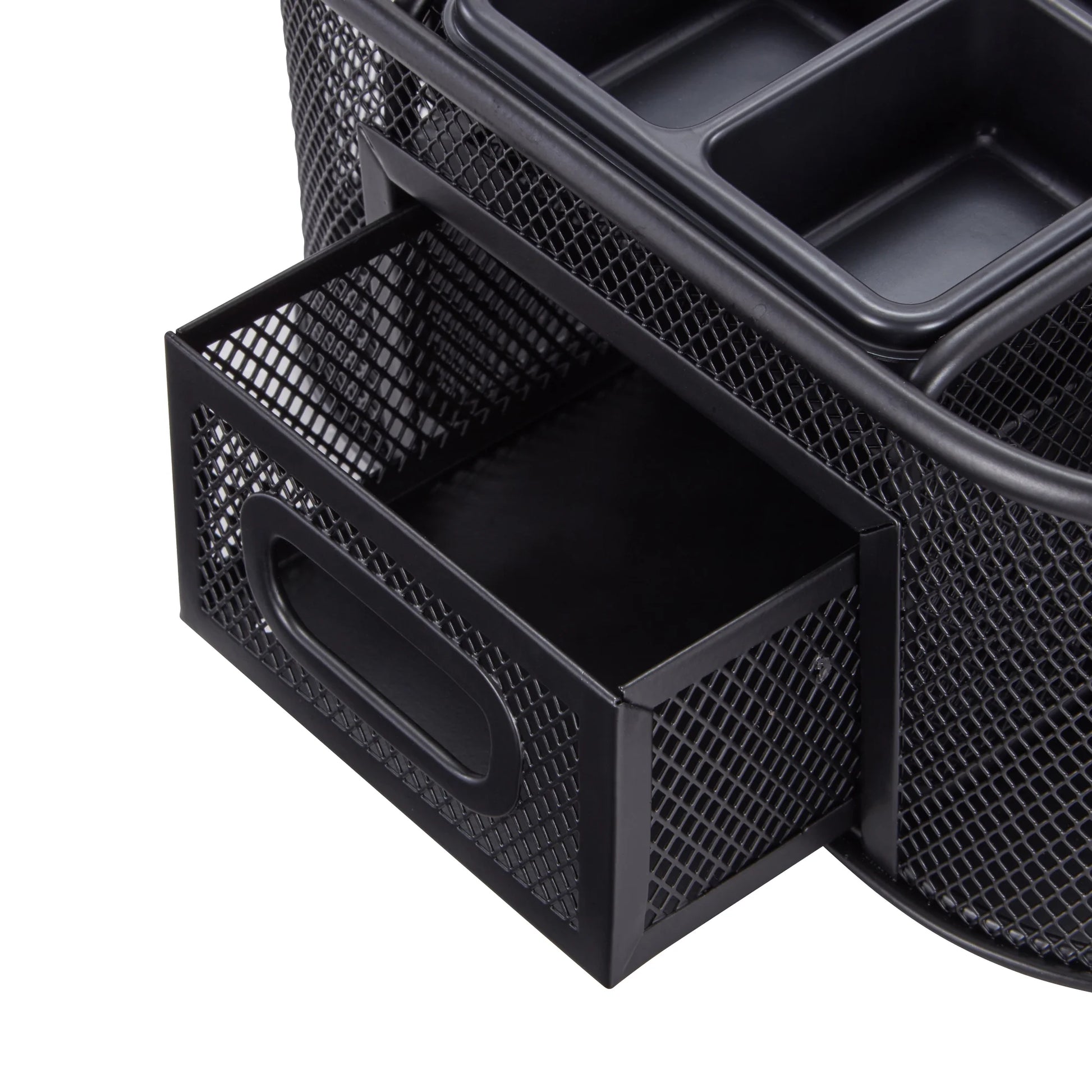 Transform Your Workspace with Our Sleek Black Metal Mesh Desktop Organizer - 8 Compartments for Ultimate Clarity! 🖤✨