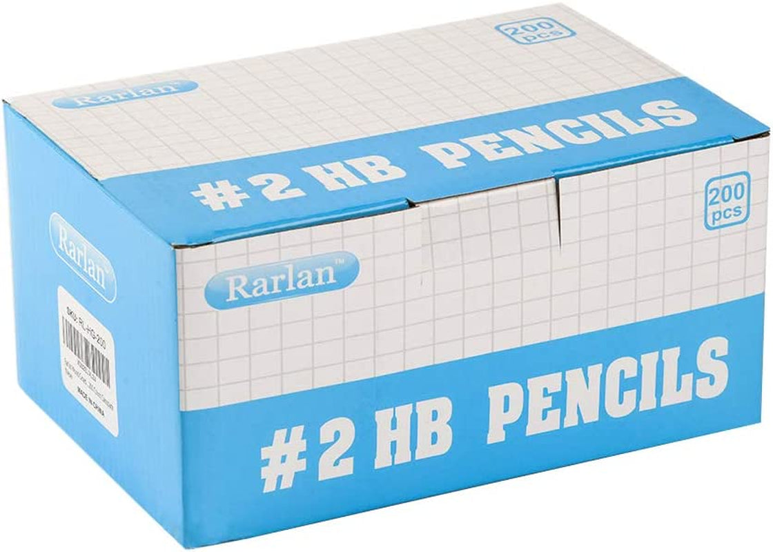 200Ct #2 HB Pencils Pre Sharpened Bulk Pack Wood Cased School Office Supplies