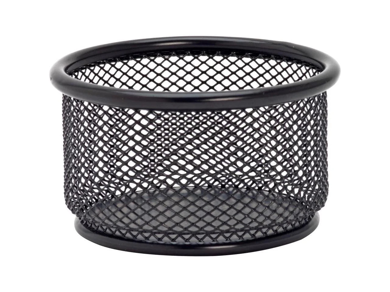 Mesh Paper Clip Holder Desk Organizer, Black