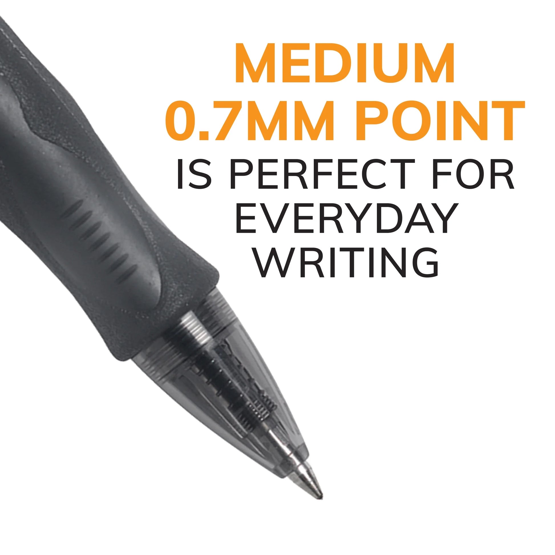 Gelocity Original Black Gel Pens, Medium Point (0.7Mm), 12-Count Pack