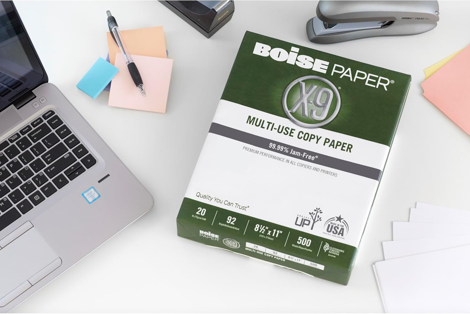 Boise® X-9® Multi-Use Print & Copy Paper, Letter Size (8 1/2" X 11"), 92 (U.S.) Brightness, 20 Lb, White, 500 Sheets per Ream, Case of 10 Reams