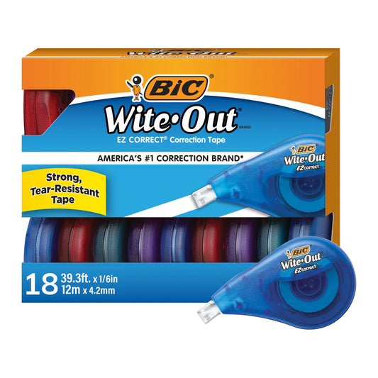 Wite-Out EZ Correct Correction Tape - 18 Count Pack for Flawless Edits!