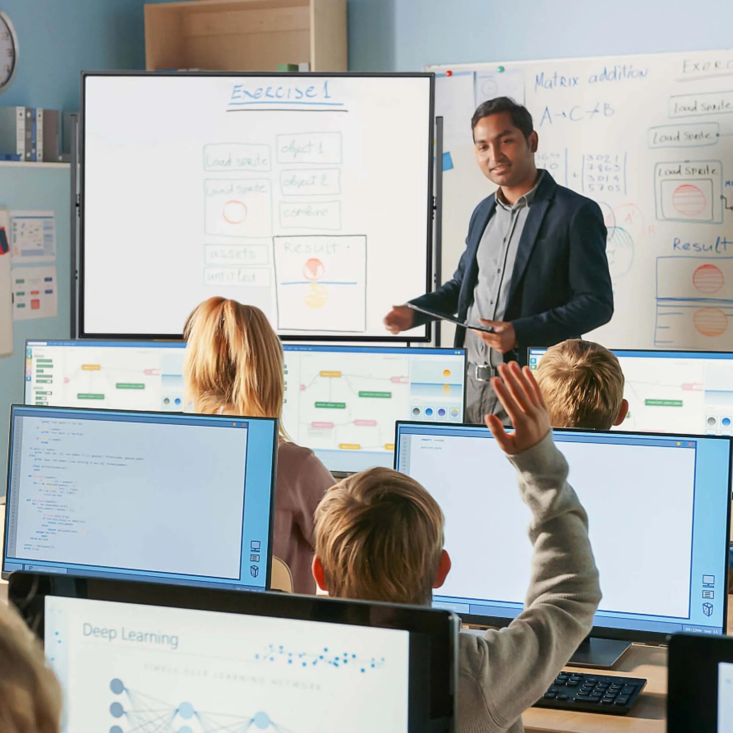 48''X36'' Mobile Magnetic Double-Sided Reversible Whiteboard Height Adjust