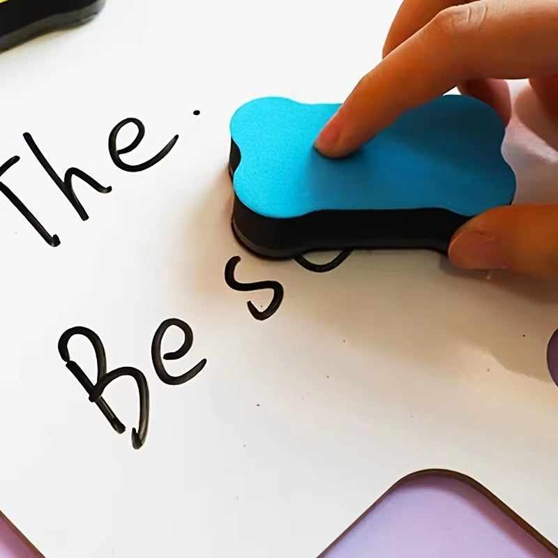 3Pcs Magnetic Dry Erase Erasers White Board Erasers Drywipe Marker Cleaner School Office Supplies
