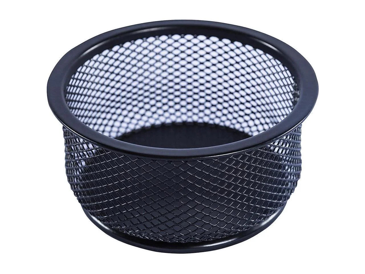 Mesh Paper Clip Holder Desk Organizer, Black