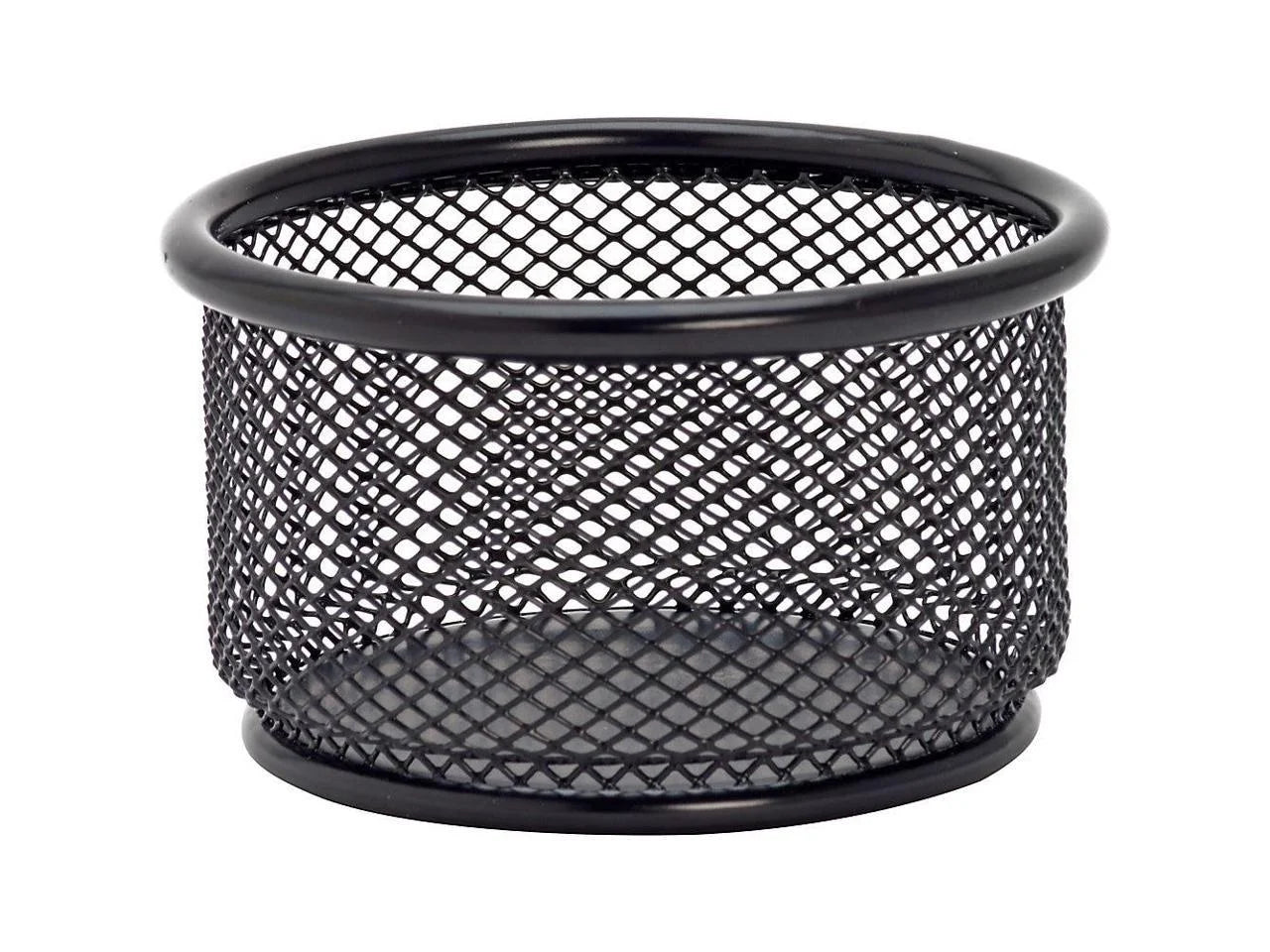 Mesh Paper Clip Holder Desk Organizer, Black