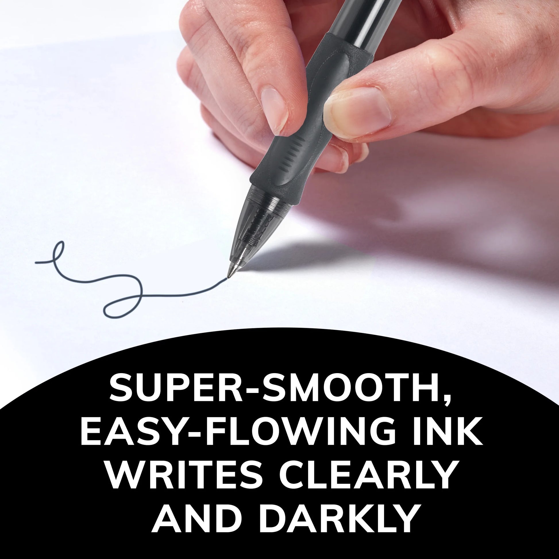 Gelocity Original Black Gel Pens, Medium Point (0.7Mm), 12-Count Pack