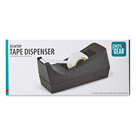 Effortless Taping with the Sleek Pen+Gear Desktop Manual Tape Dispenser in Black