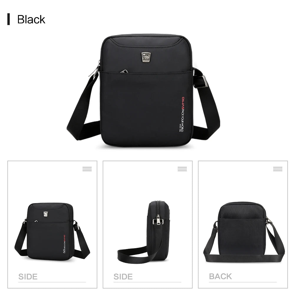 OIWAS Crossbody Bag Men's Pouch Small Man Bags Mini Single Shoulder Phone Messenger Bag Cross Body Wallet for Travel Work School