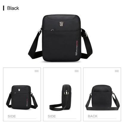 OIWAS Crossbody Bag Men's Pouch Small Man Bags Mini Single Shoulder Phone Messenger Bag Cross Body Wallet for Travel Work School