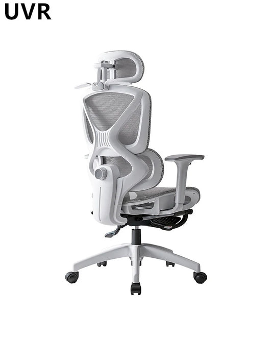 UVR Domestic Comfortable Sedentary Breathable Mesh Chair Ergonomic Design Recliner Chair Office Adjustable Lumbar Support Chair
