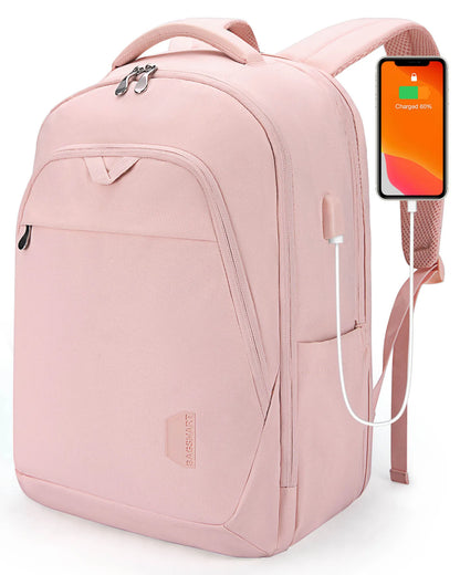 BAGSMART Men's Backpack Anti-theft Large Waterproof Women School Bags Travel Bussiness Laptop Backpacks with USB Charging Port