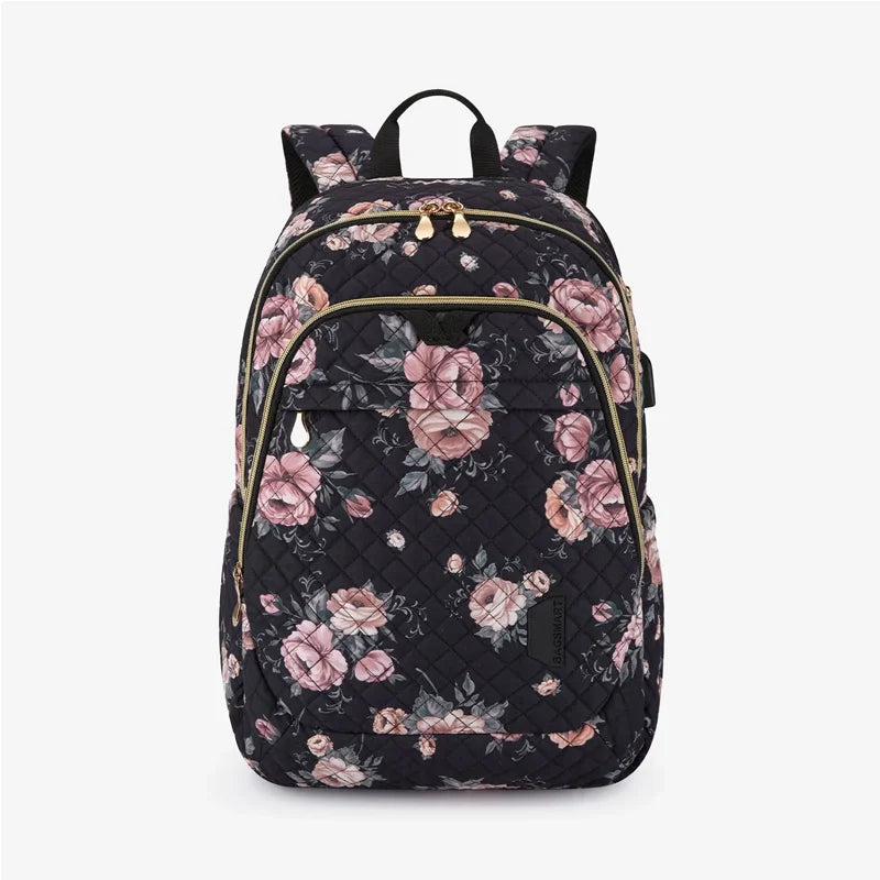 BAGSMART Men's Backpack Anti-theft Large Waterproof Women School Bags Travel Bussiness Laptop Backpacks with USB Charging Port
