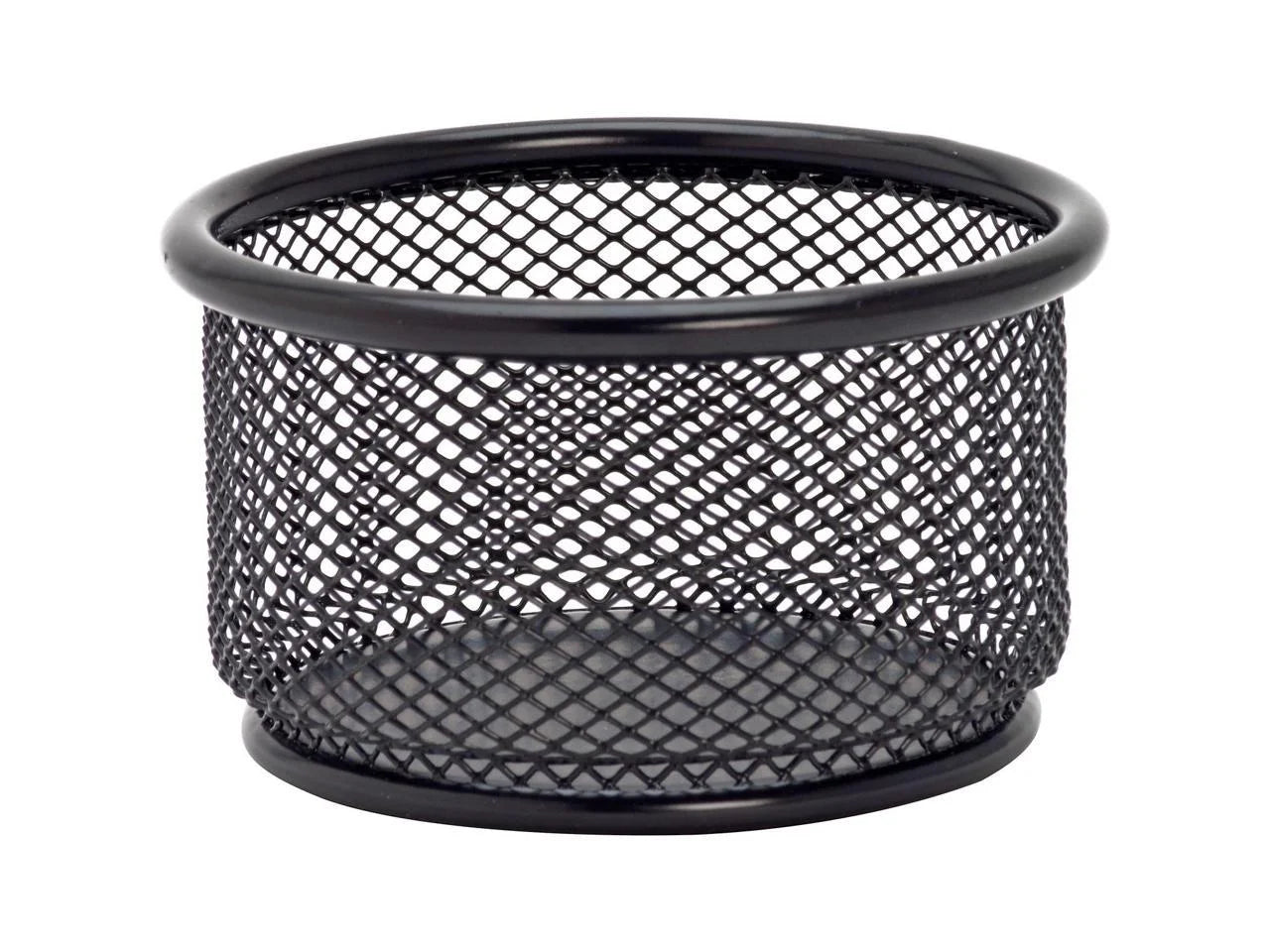 Mesh Paper Clip Holder Desk Organizer, Black