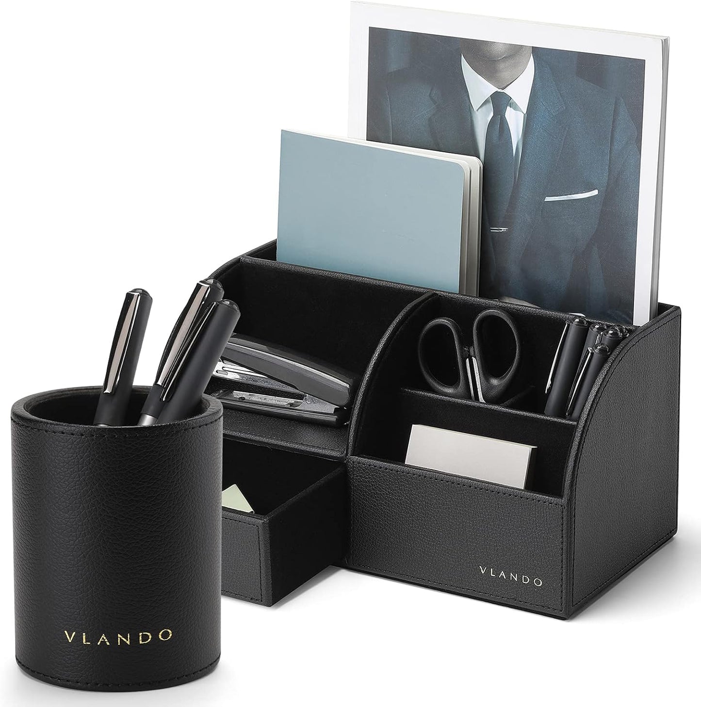 Elevate Your Space: 2-Pack Stylish Black Desk Organizer Caddy - Perfect for Home & Office! 🖊️✨ #BackToSchool #OfficeSupplies