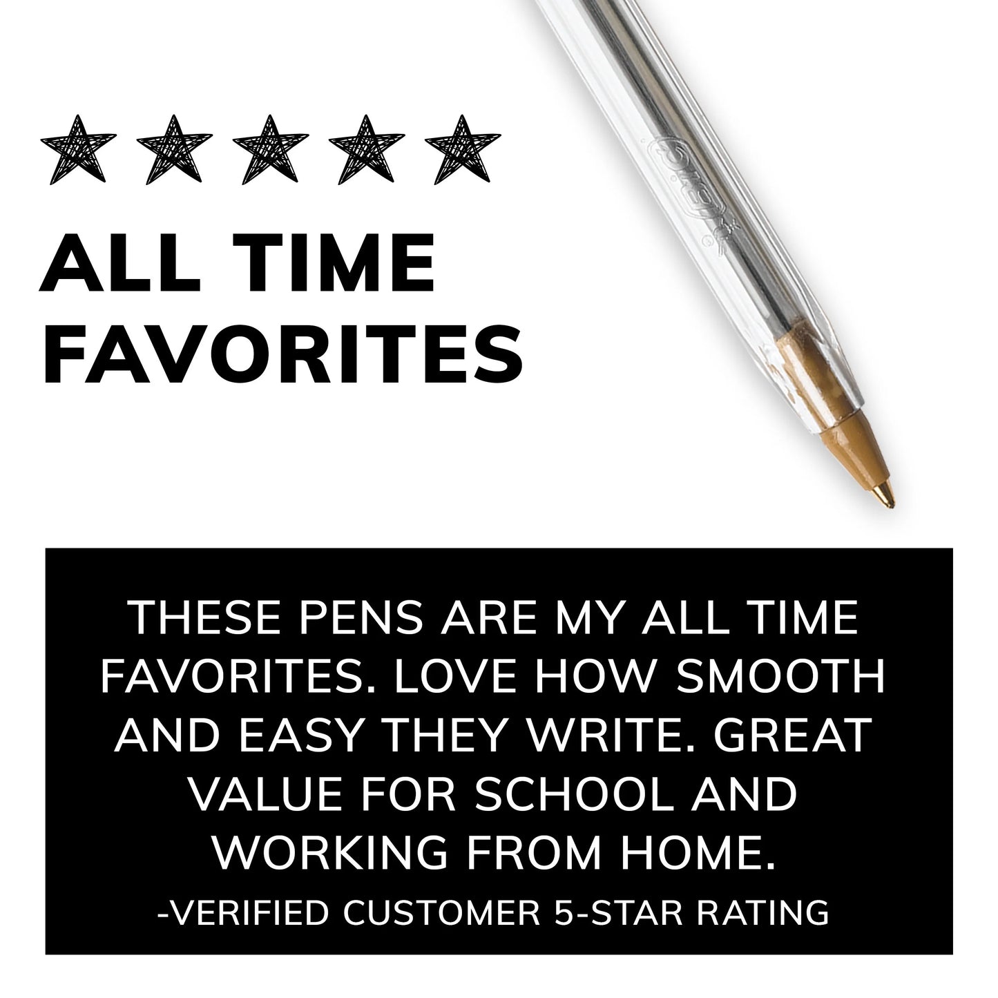 Elevate Your Writing Experience with the Cristal Xtra Smooth Ballpoint Pen Set - 10 Sleek Pens for Effortless Jots and Doodles! 🖊️✨