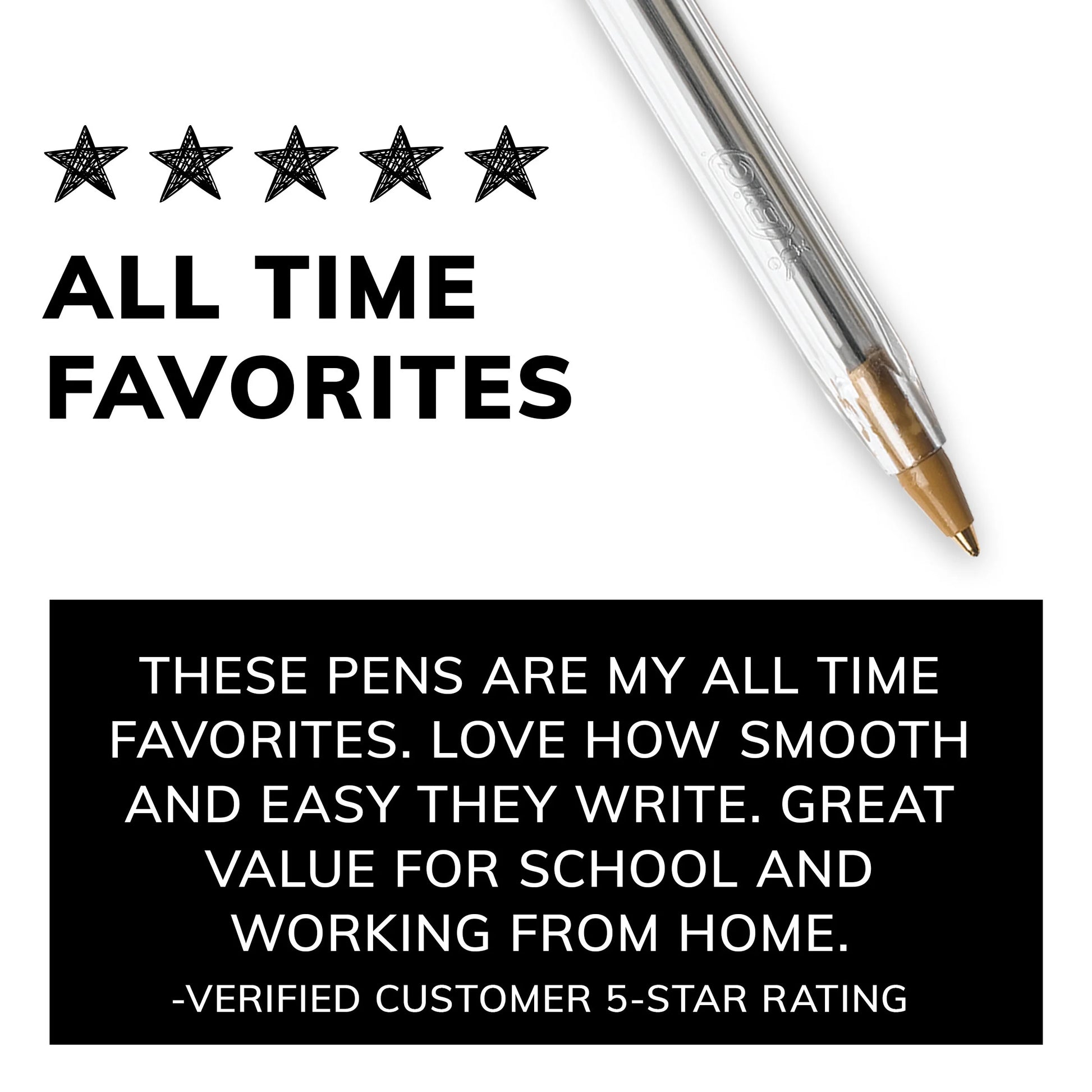 Elevate Your Writing Experience with the Cristal Xtra Smooth Ballpoint Pen Set - 10 Sleek Pens for Effortless Jots and Doodles! 🖊️✨