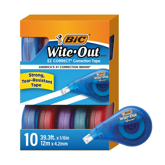 ® Wite-Out® Brand EZ Correct® Correction Tape, White, 10 Pack