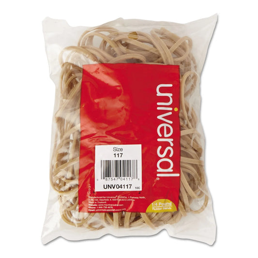 Rubber Bands, Size 117, 7 X 1/8, 50 Bands/1/4Lb Pack -UNV04117