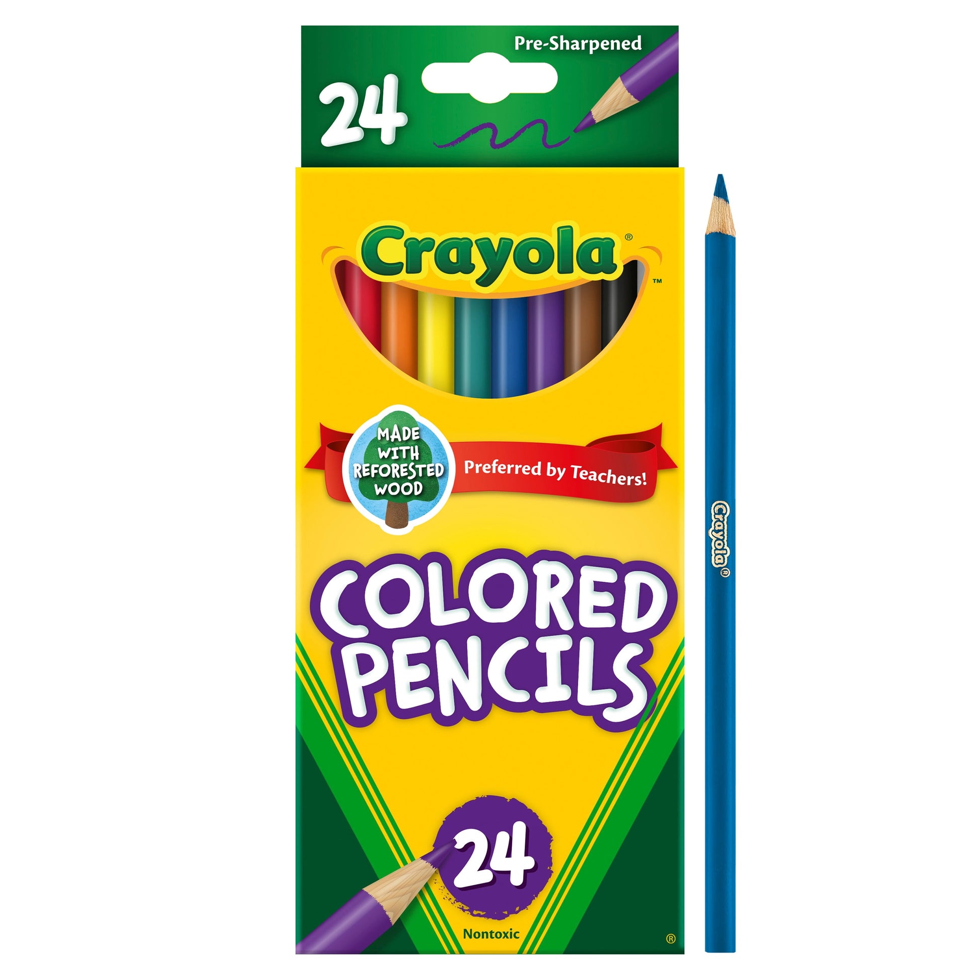 Transform Your Art with 24 Vibrant Pre-Sharpened Colored Pencils for Endless Creativity! 🎨✨