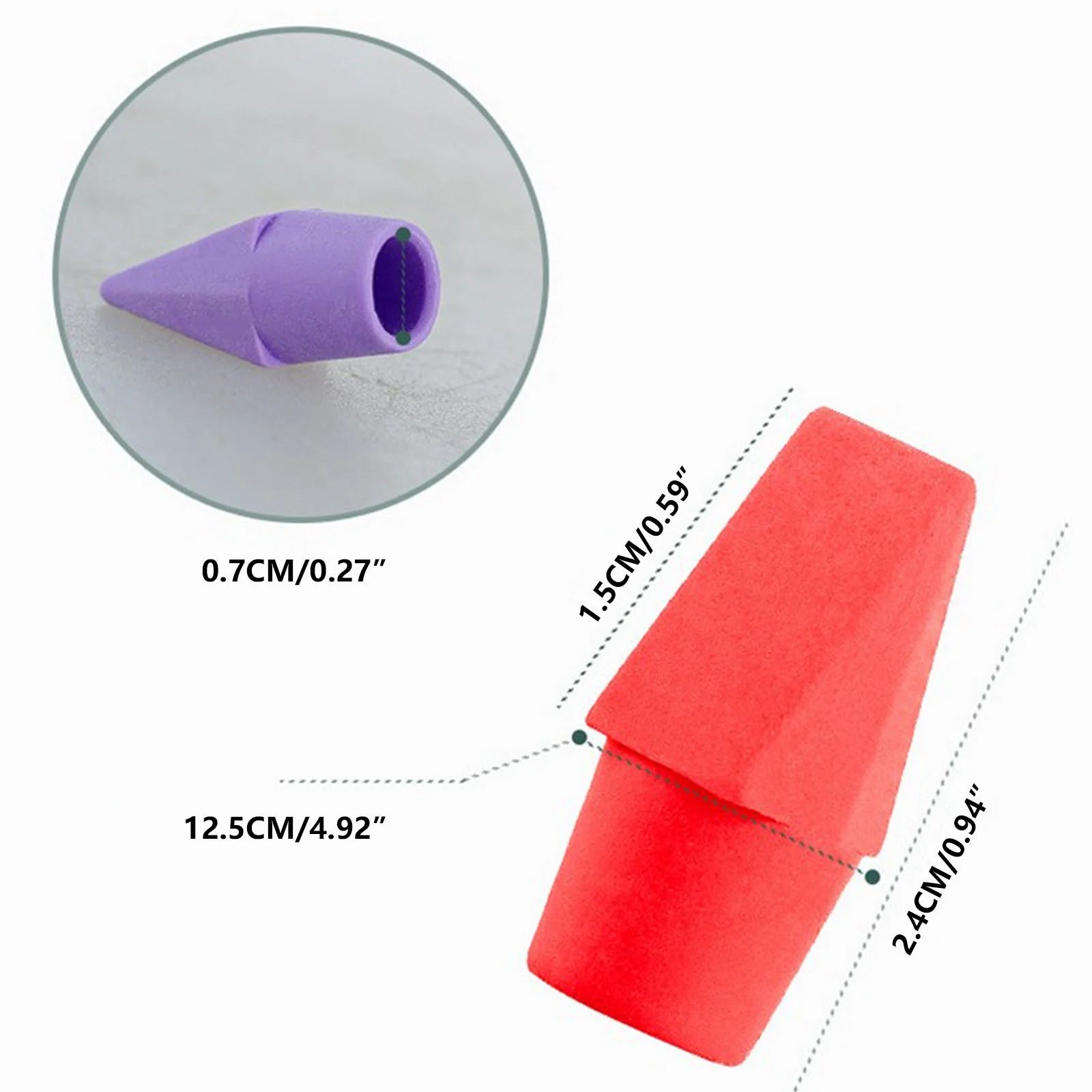 Transform Your Homework Experience with 50 Non-Toxic Pencil Cap Erasers - Ideal for Teens! ✏️✨