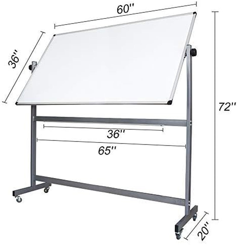 Magnetic Dry Erase Board 36X60 Inches, Large Wall Mounted Whiteboard with Aluminum Frame, Durable Writing Surface for Office, Conference Room & School Classroom