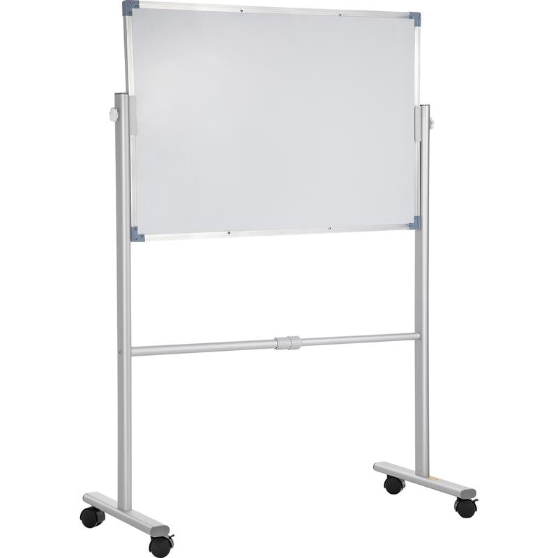 VEVOR Mobile Magnetic Whiteboard, 36 X 24 Inch, Double Sided, 360 Degree Reversible Rolling Dry Erase Board, Height Adjustable with Aluminum Frame and Lockable Swivel Wheels, for Office School Home