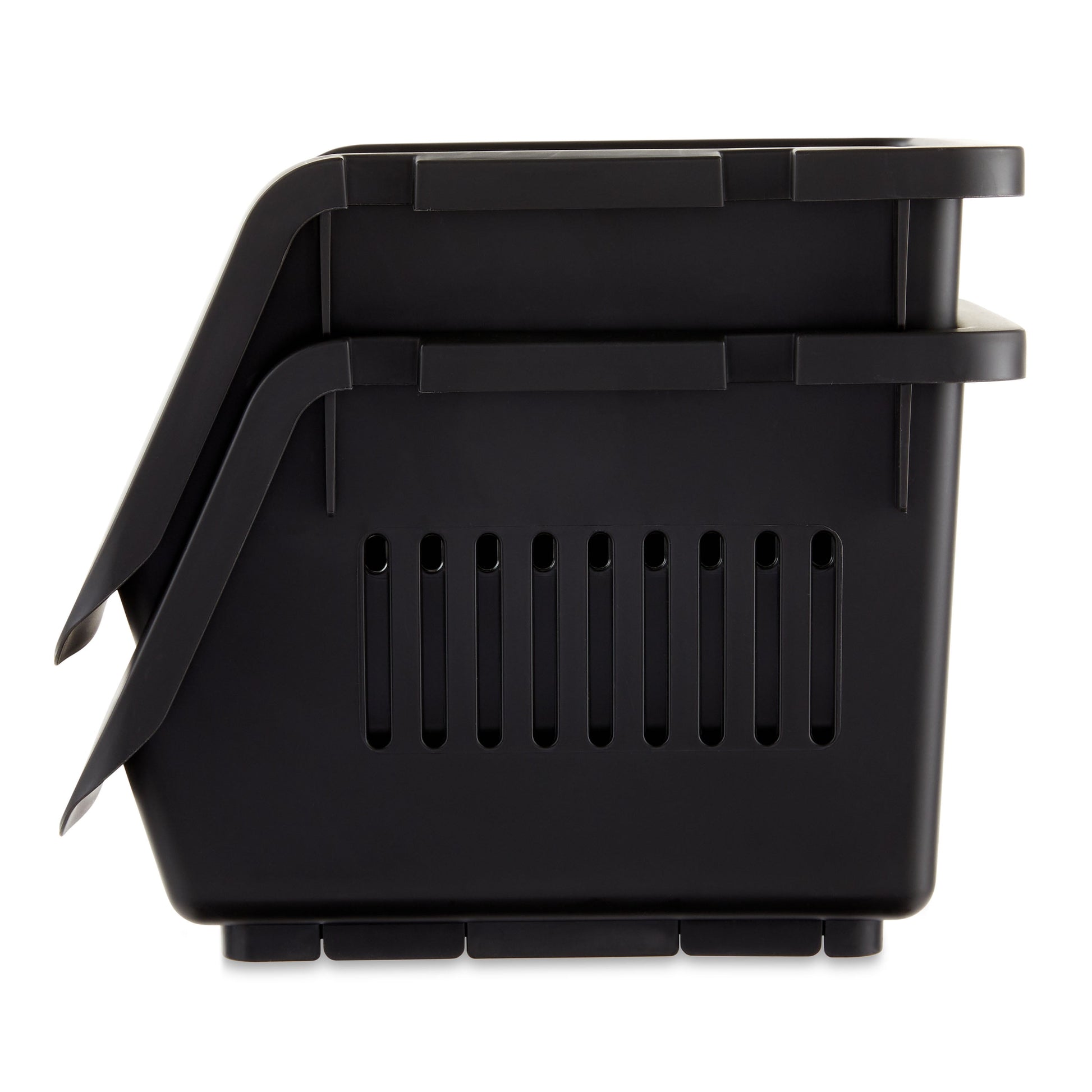 Versatile Black Stackable Storage Bins by Pen and Gear - Set of 2