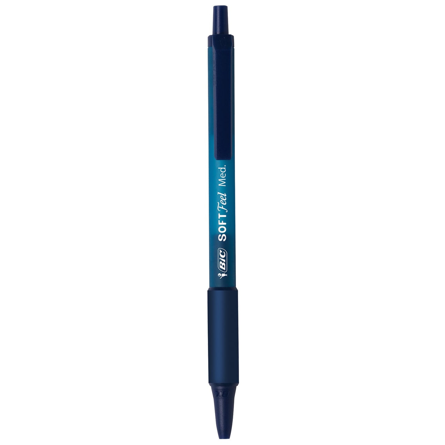BIC Soft Feel Blue Retractable Ballpoint Pens, Medium Point (1.0Mm), 12-Count