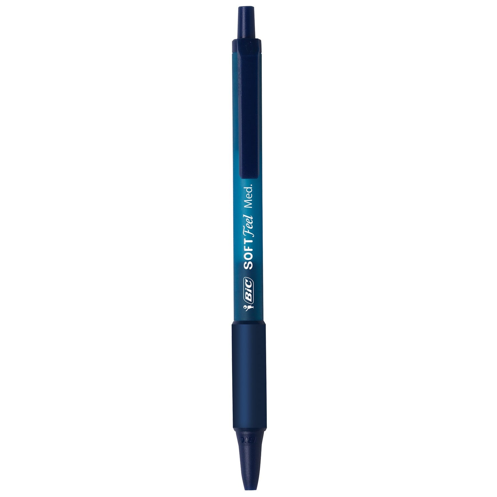 BIC Soft Feel Blue Retractable Ballpoint Pens, Medium Point (1.0Mm), 12-Count